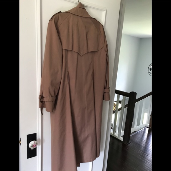 London Fog Dusty Rose Vintage Trench Coat RARE - Picture 14 of 14
